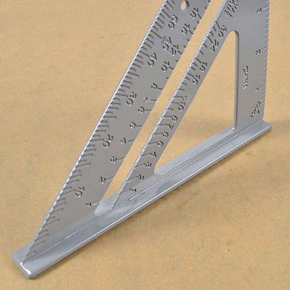 6.5in Aluminum Alloy Triangle Rulers Protractor Miter