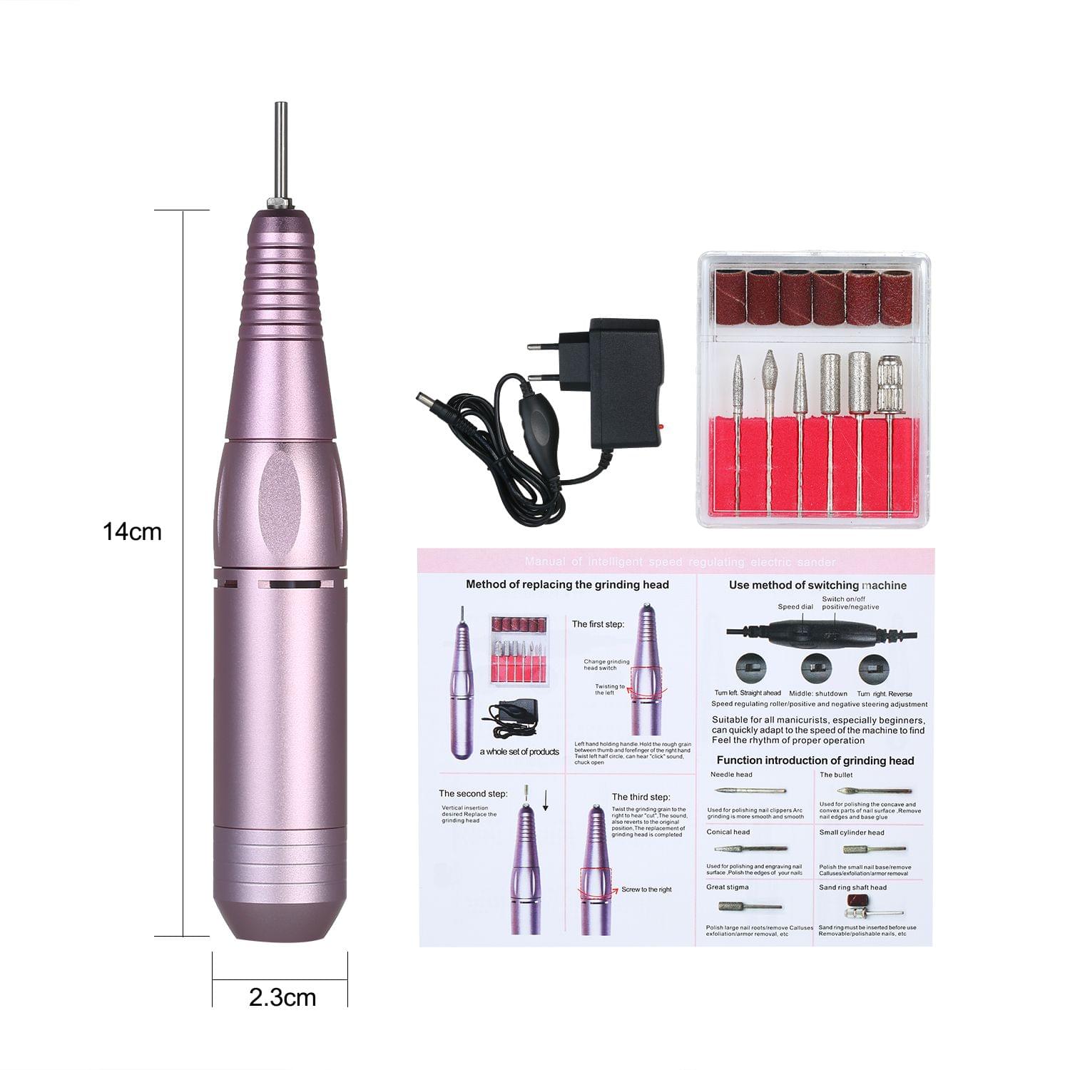 20000 RPM Portable Electric Nail Drill Machine Professional - EU Plug