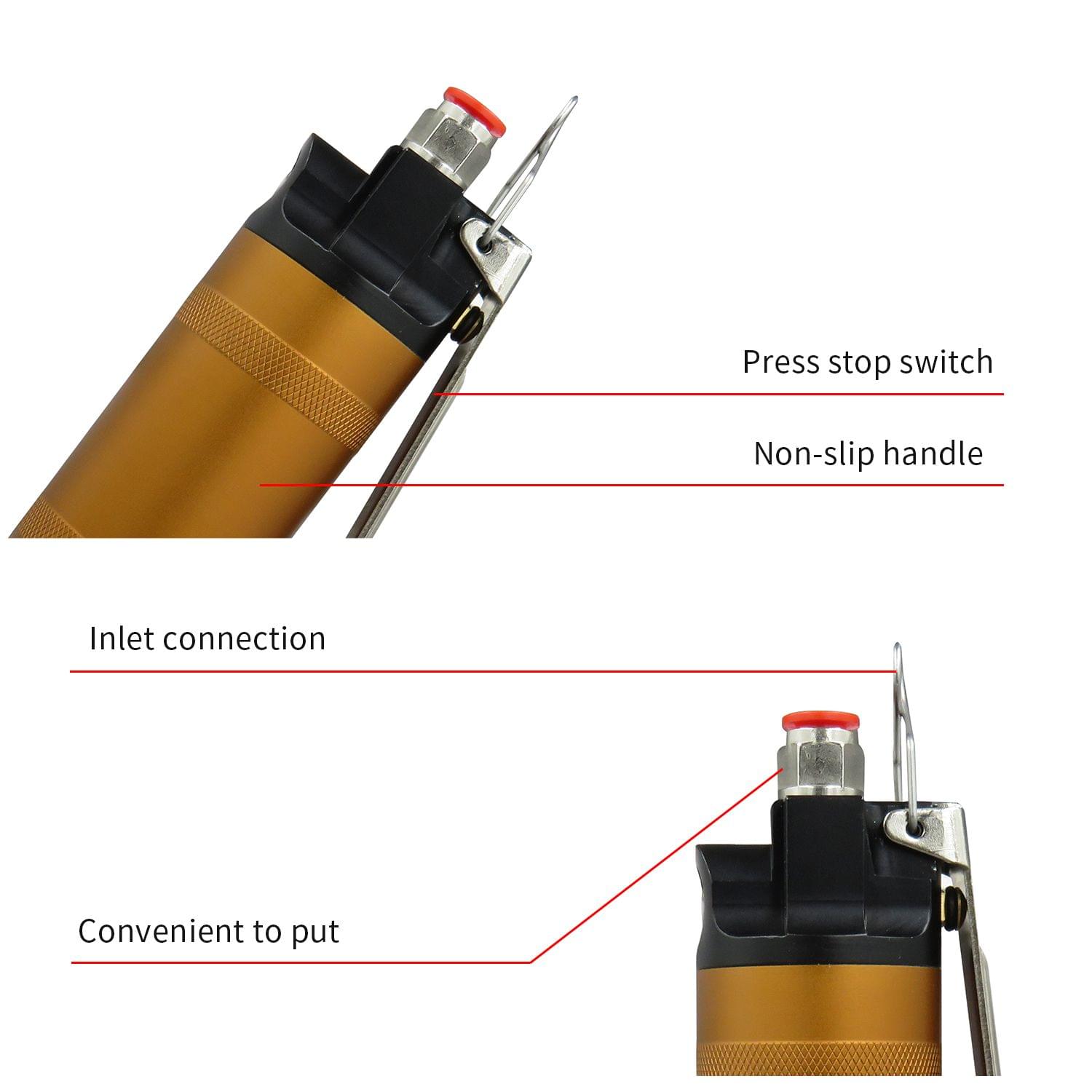 Pneumatic Air Crimping Pliers 2.0mm Iron Wire Shear Clamp