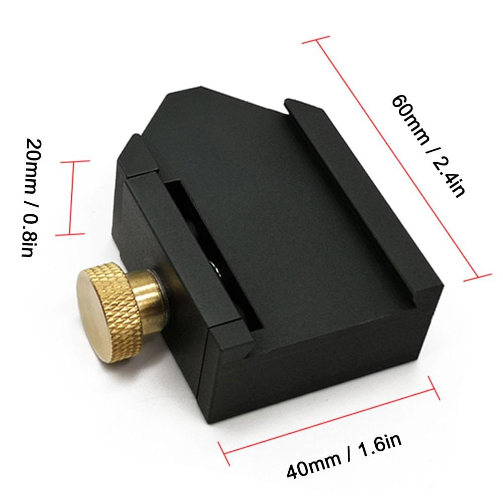 Aluminium Alloy Angle Scriber Steel Ruler Positioning Block - 1