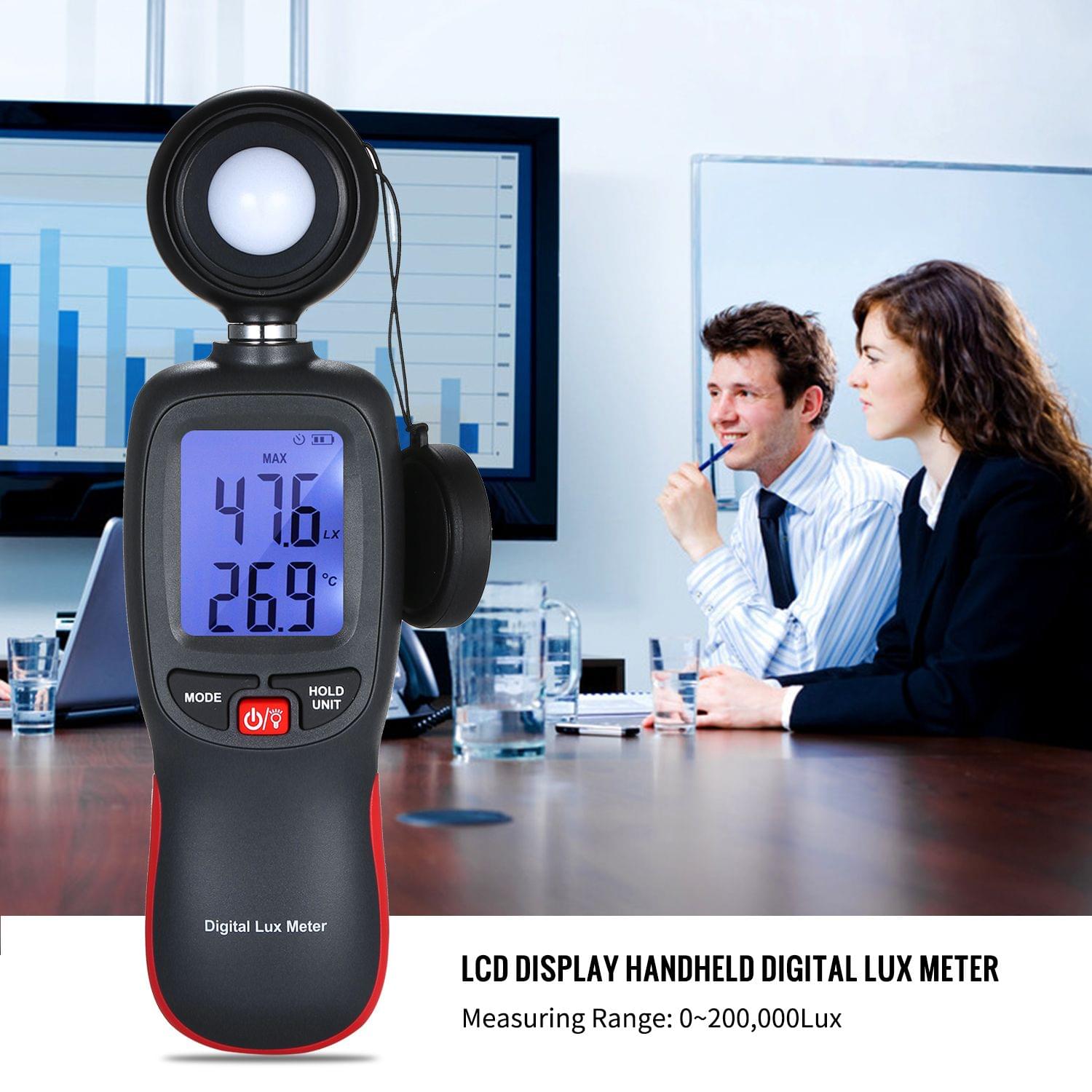 Digital Lux Meter LCD Display Handheld Illuminometer Mini