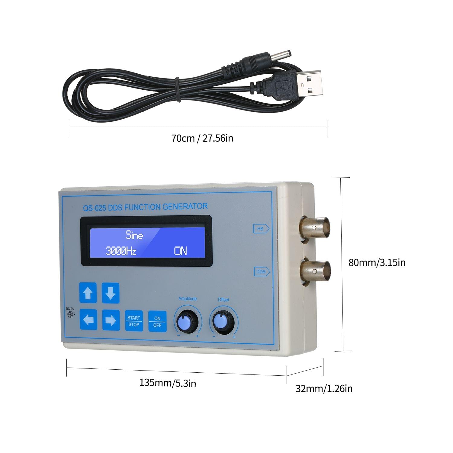 DDS Function Signal Generator Sine Square Triangle Sawtooth