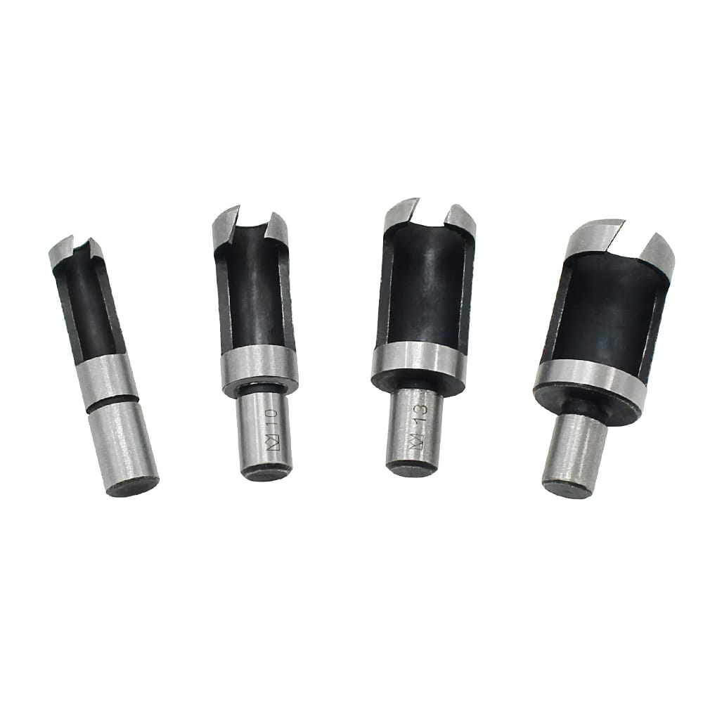 Cylinder Type Round Shank Wood Plug Cutter Set Cork Drill - Cylinder Type