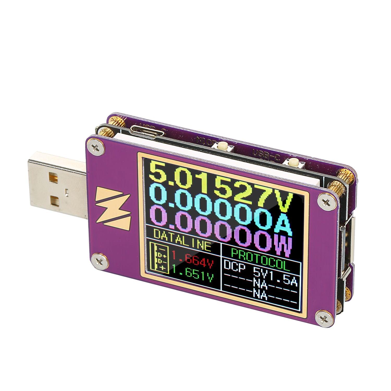 ZY1280P USB Tester Digital Display Color Screen Current