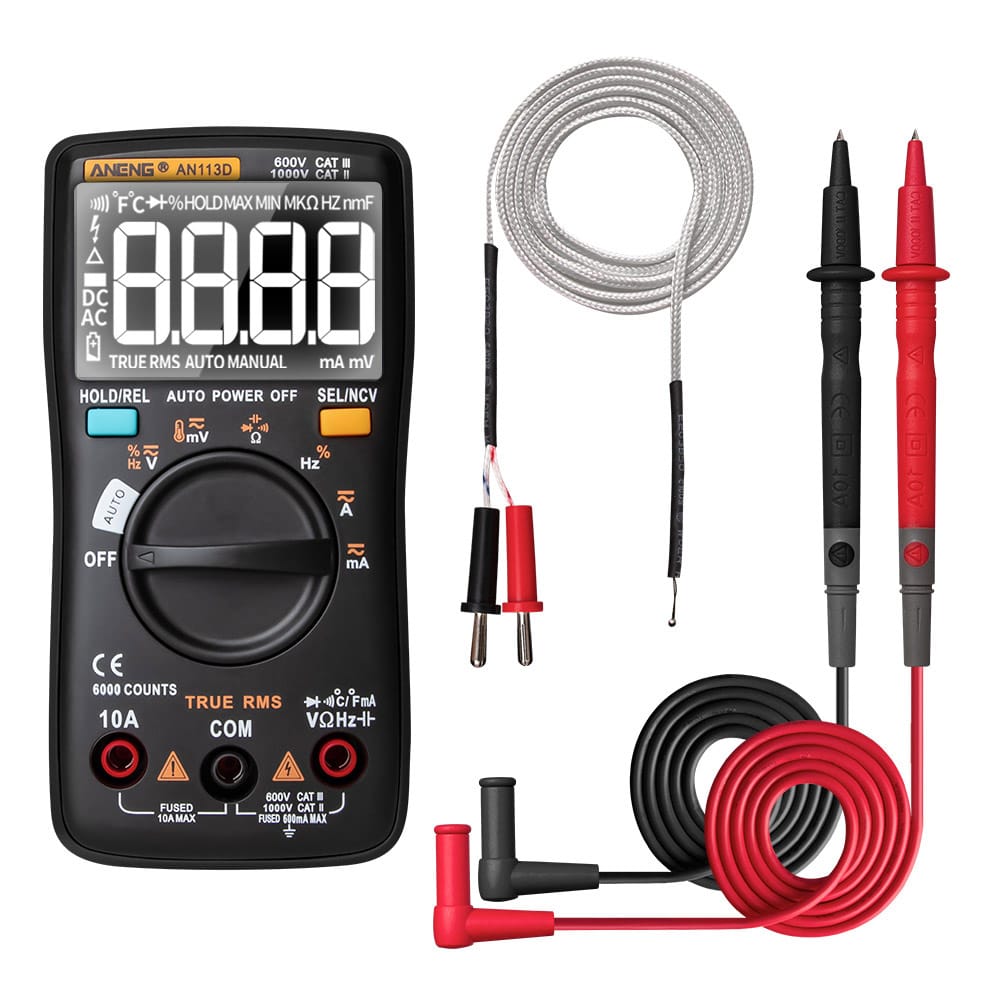 ANENG AN113D Digital Multimeter Electrical Meter 6000 Counts