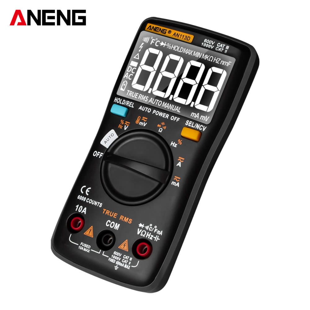 ANENG AN113D Digital Multimeter Electrical Meter 6000 Counts