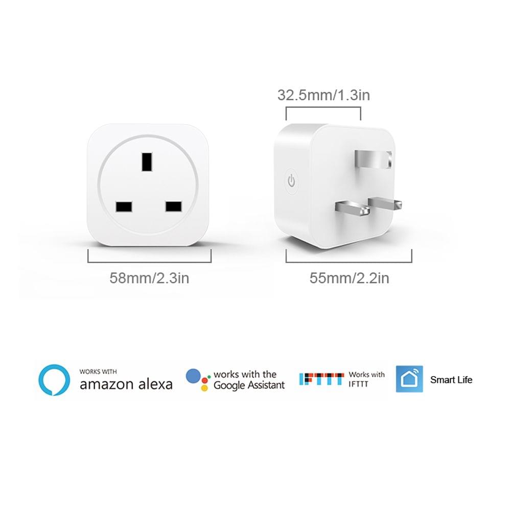 UK Plug Mini WiFi Smart Socket Outlet Timing ON/OFF Energy - UK Plug