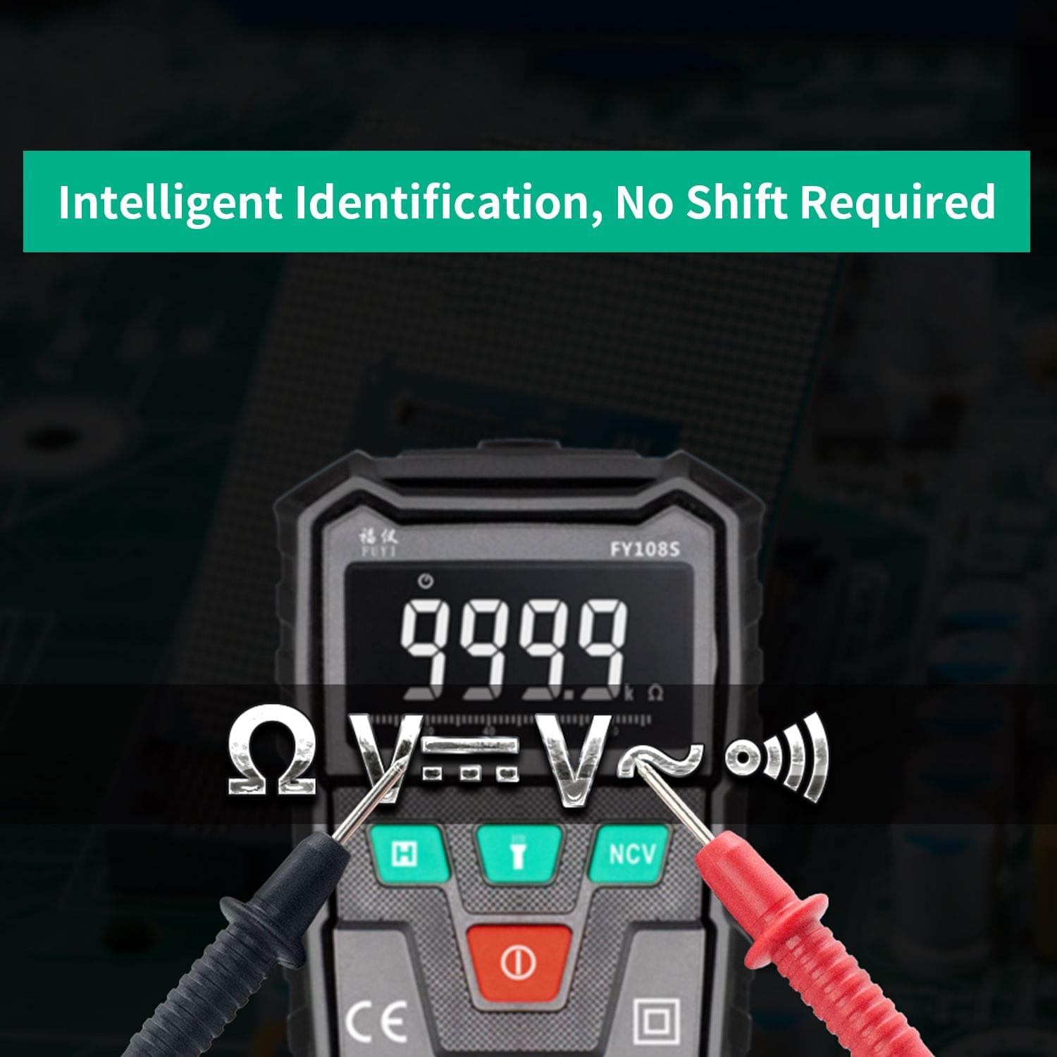 FUYI FY108S 9999 Counts True RMS Digital Multimeter Palm