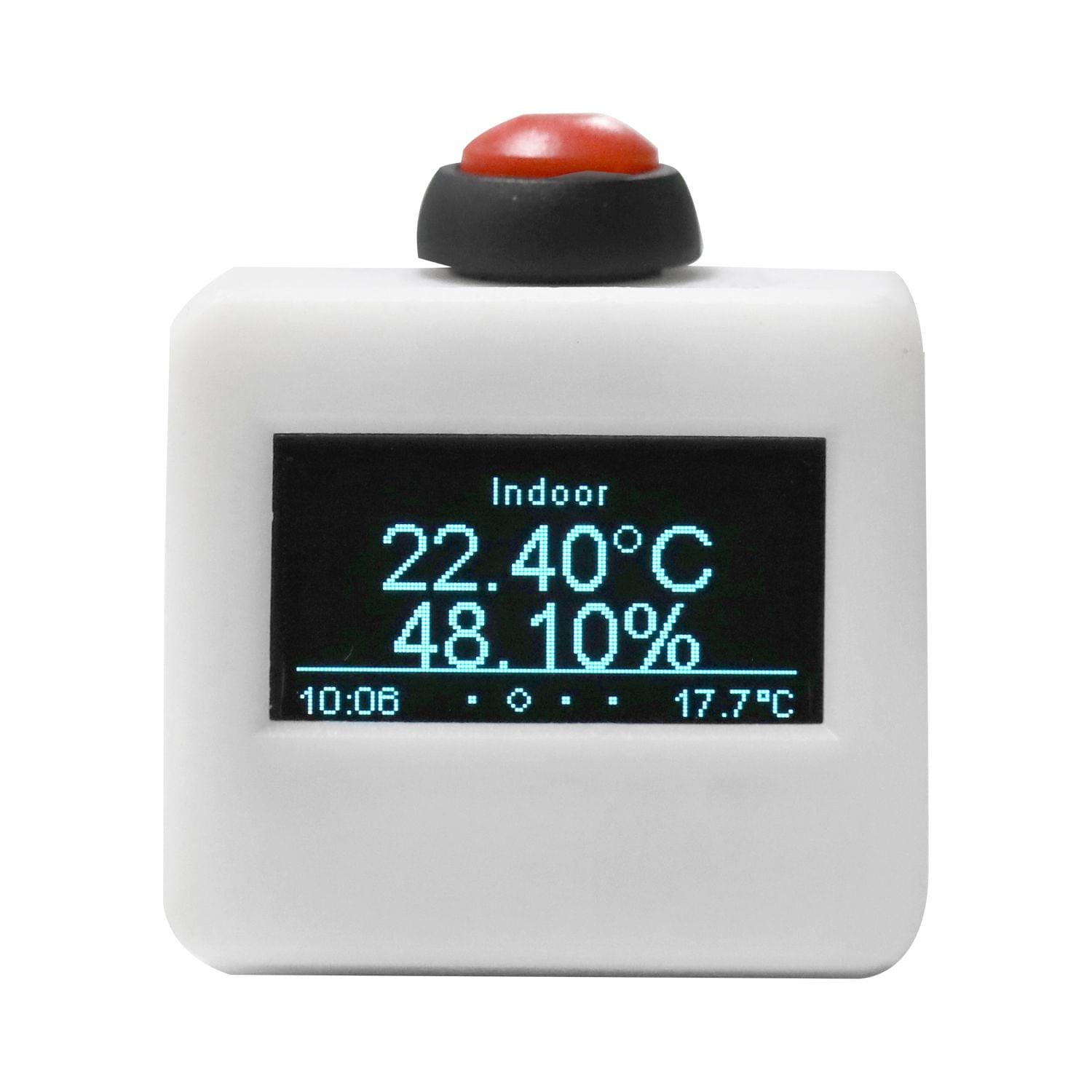 Household Mini Size Portable LCD Wifi Weather Clock with