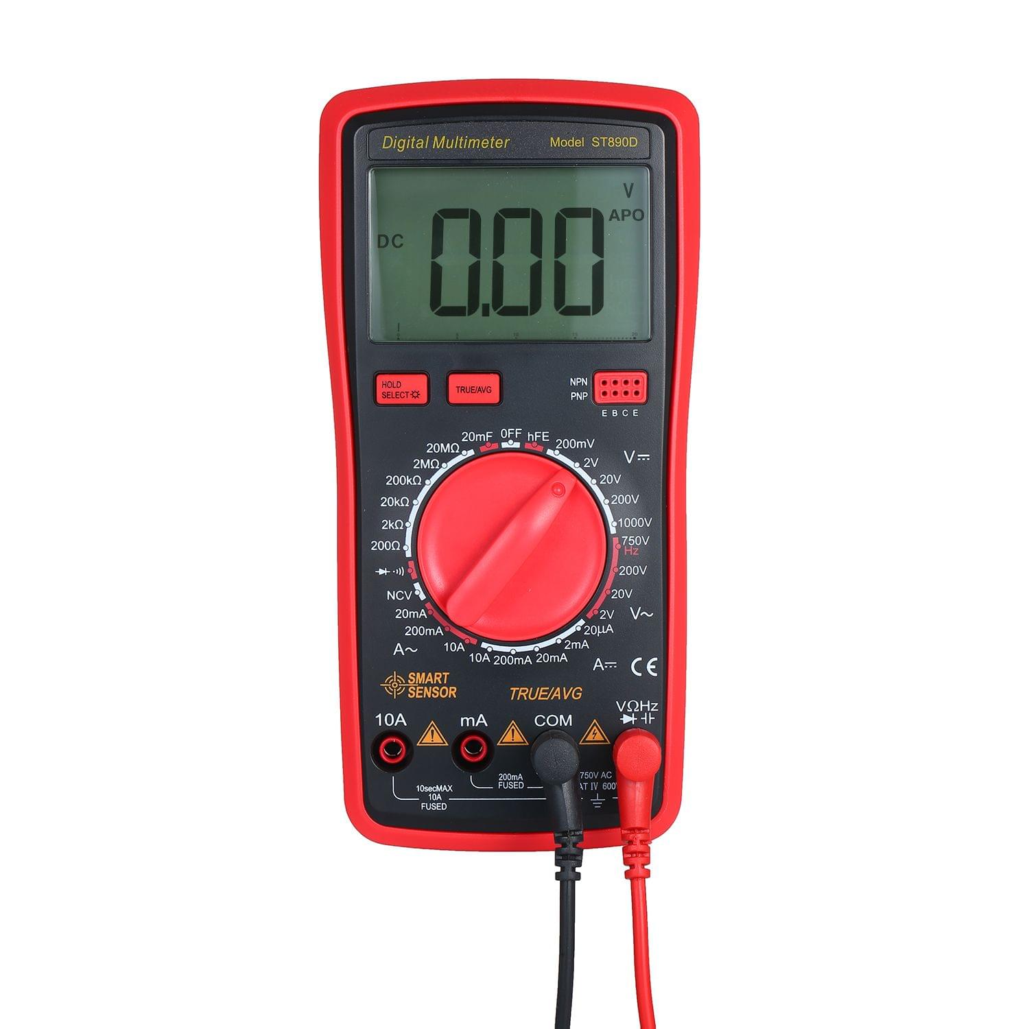 SMART SENSOR Dial Measuring Multimeter LCD Display NCV Mode - Automatic