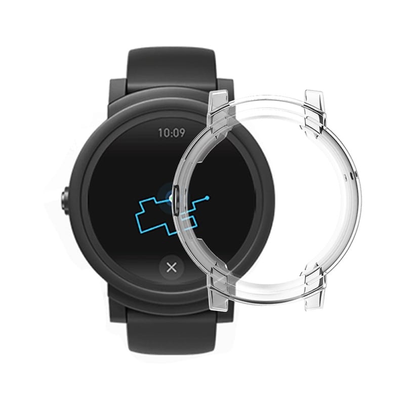 For Tic Watch E Smart Watch TPU Protective Case (Transparent)