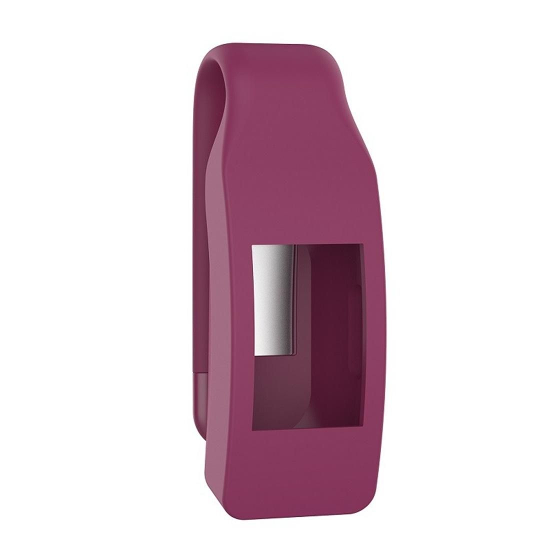 Smart Watch Silicone Clip Button Protective Case for Fitbit Inspire / Inspire HR / Ace 2 (Wine Red)