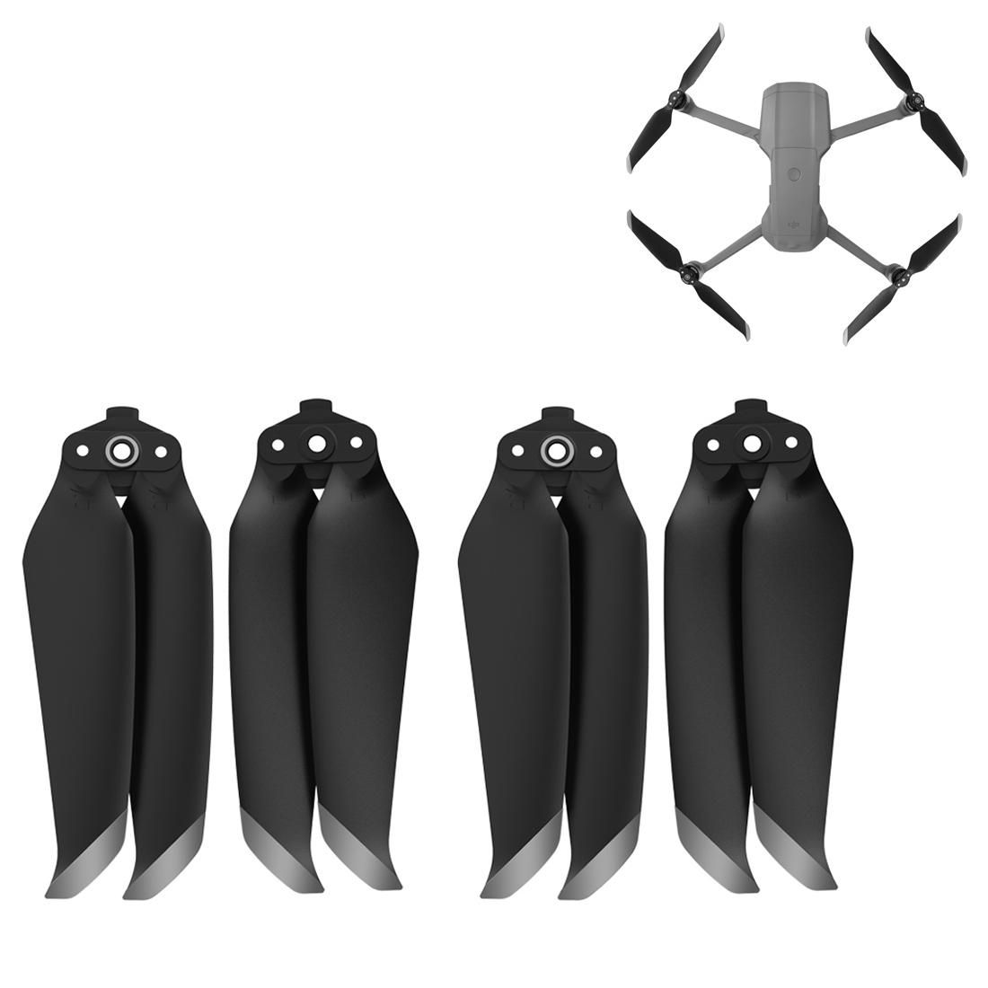 1 Pair Sunnylife 7238F-1 For DJI Mavic Air 2 Low Noise Quick-release Propellers, Size:2 Pairs (Silver)