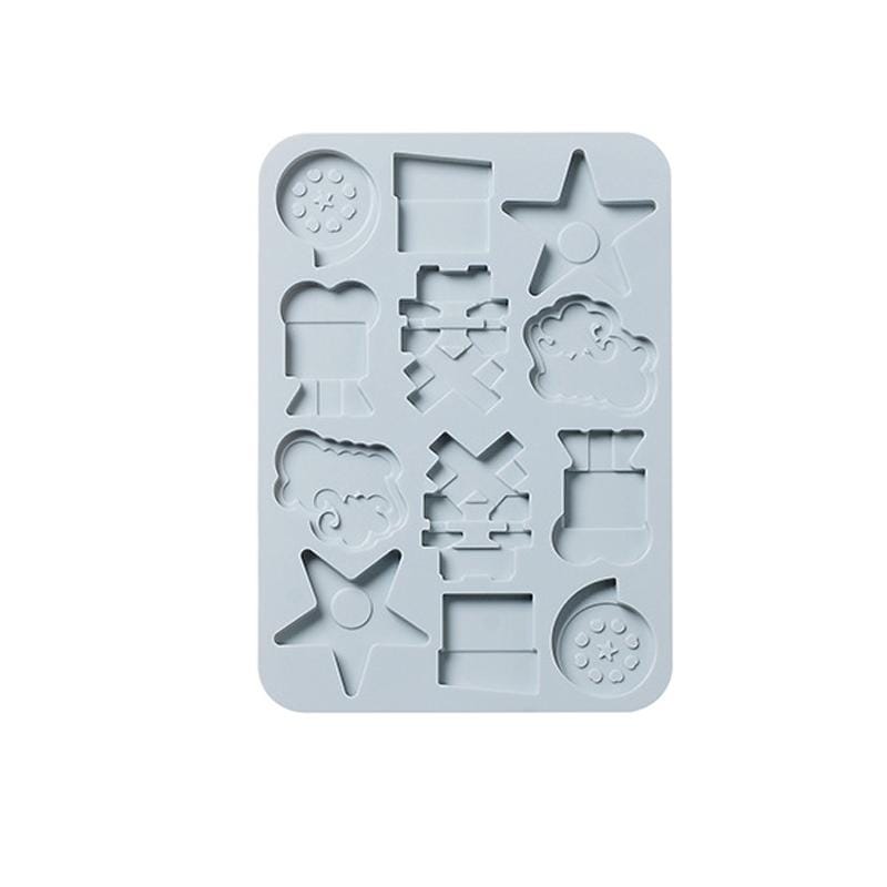 4 PCS Retro Photographic Equipment Shape Ice Tray Silicone Mould Food Supplementary Chocolate Cake Biscuit Epoxy Mold (Pink)