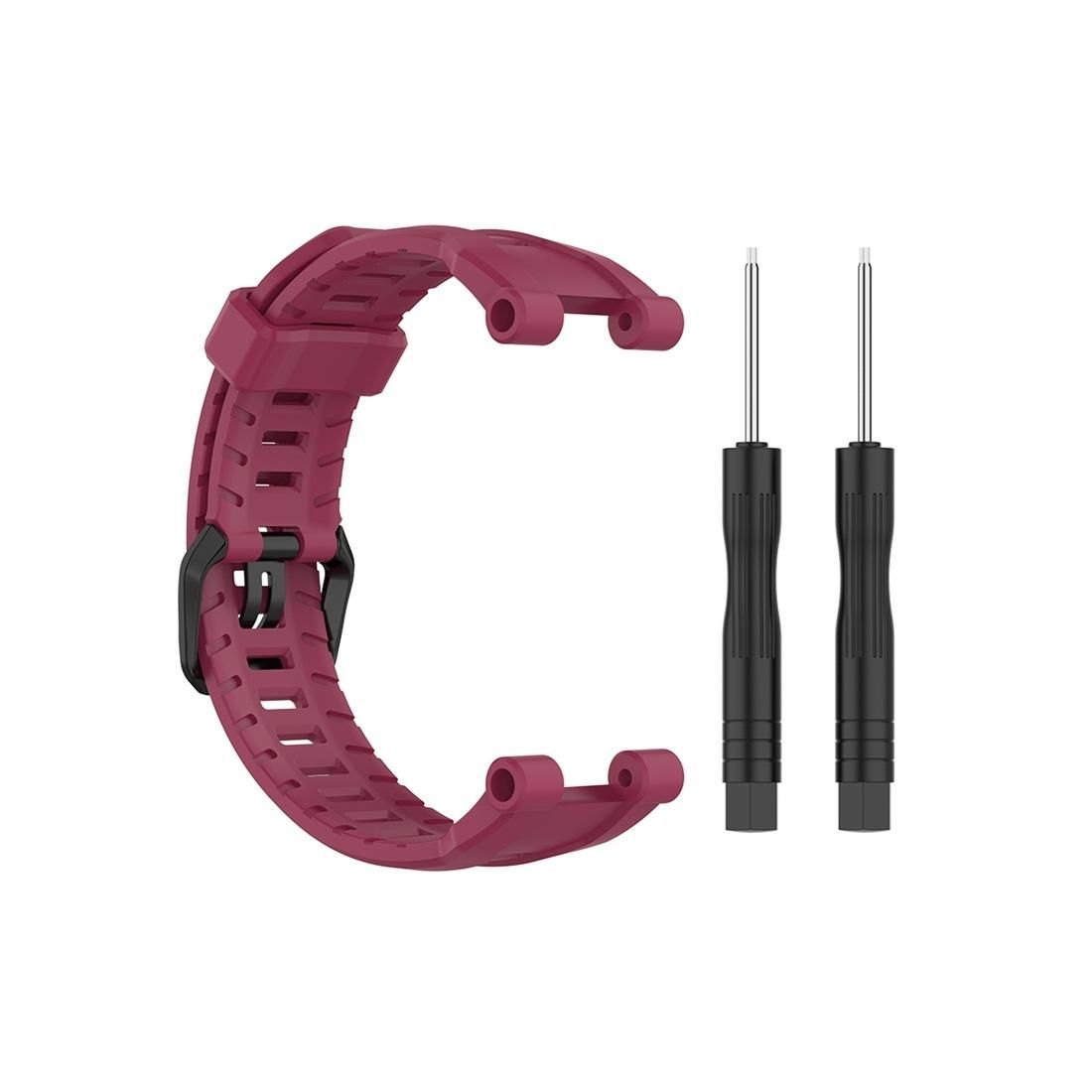 For Huami Amazfit Ares 1908 Silicone Replacement Strap Watchband (Red)