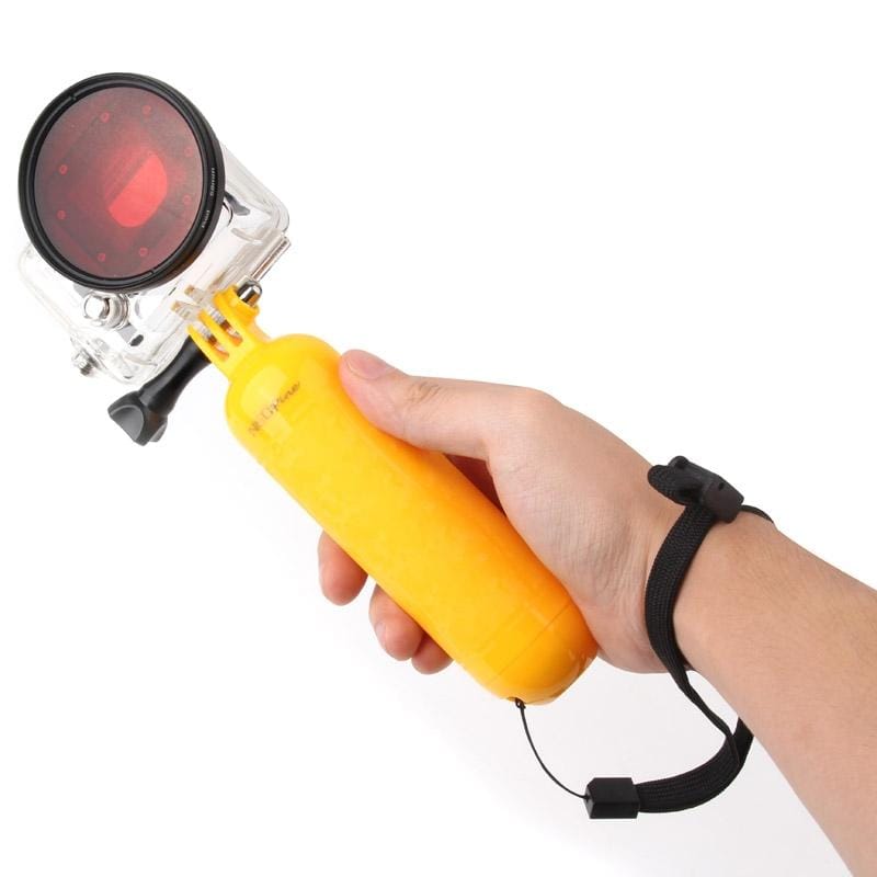 Neopine Pattern Design Bobber Floating Hand Grip for Gopro Hero 4 / 3+ / 3 / 2 (Yellow)