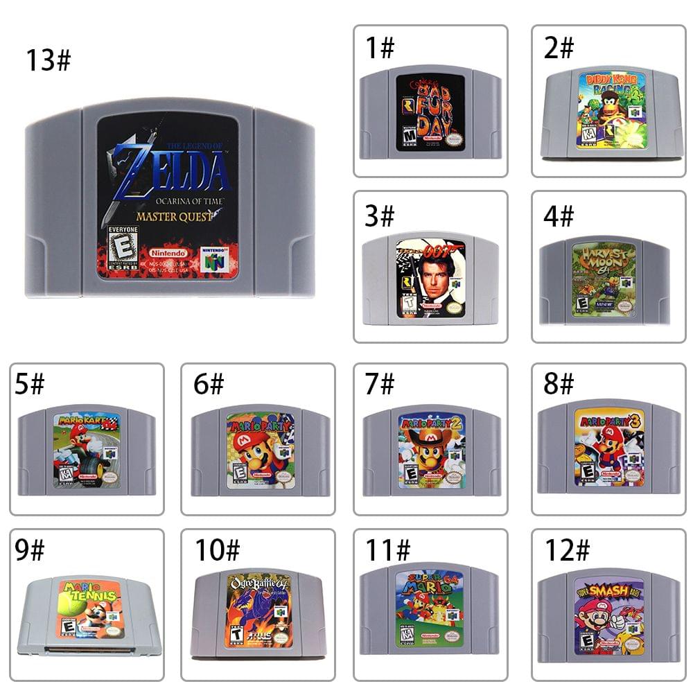 Uniqkart for Nintendo 64 N64 Mario Smash Bros Zelda Video Game - 13