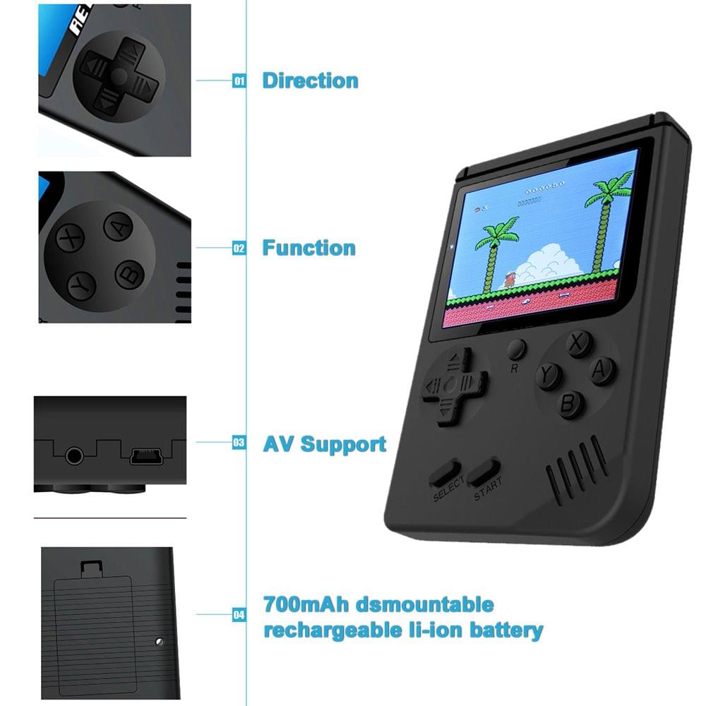 Retro Handheld Game Console Emulator Built-in 168 Games