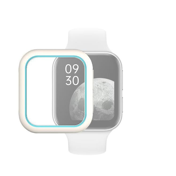 For OPPO Watch 41mm Smart Watch TPU Protective Case, Color:White Blue