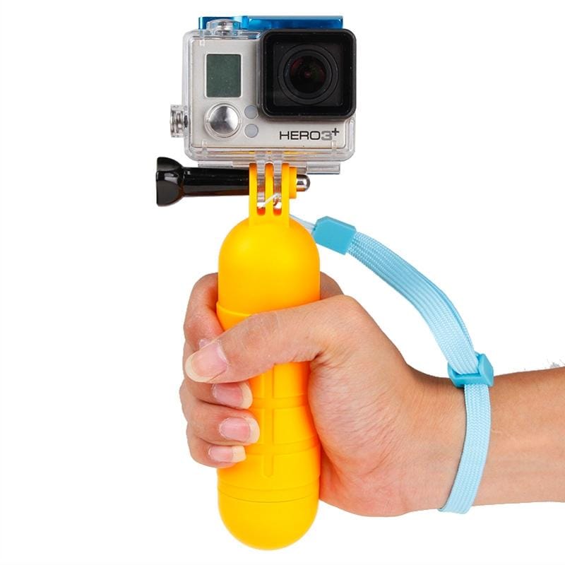 Antiskid Floating Handle Bobber Hand Grip with Strap for GoPro HERO9 Black / HERO8 Black /7 /6 /5 /5 Session /4 Session /4 /3+ /3 /2 /1, Xiaoyi and Other Action Cameras
