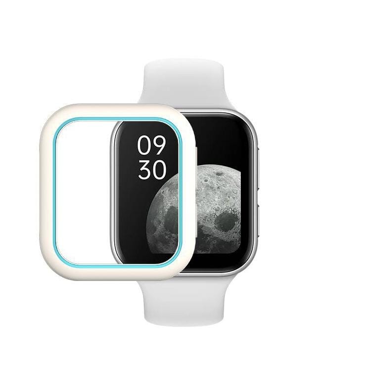 For OPPO Watch 41mm Smart Watch TPU Protective Case, Color:White Blue