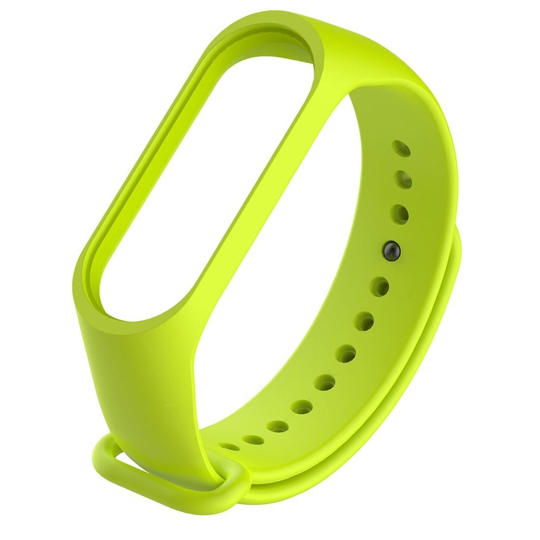 Bracelet Watch Silicone Rubber Wristband Wrist Band Strap Replacement for Xiaomi Mi Band 3 (Green)