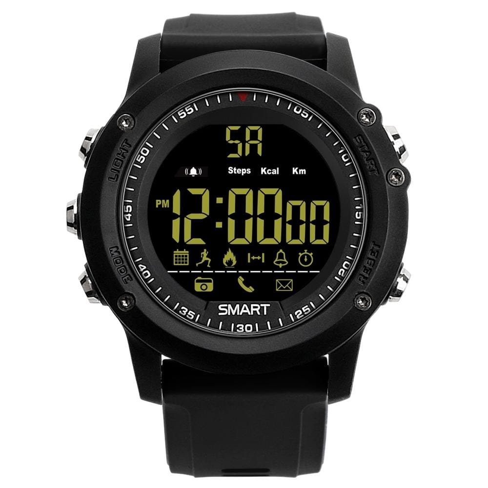 EX17 Bluetooth 4.0 Smart Watch, 50m Professional Waterproof, Support Pedometer / Information Reminder / Data Analysis / Remote Camera (Black)