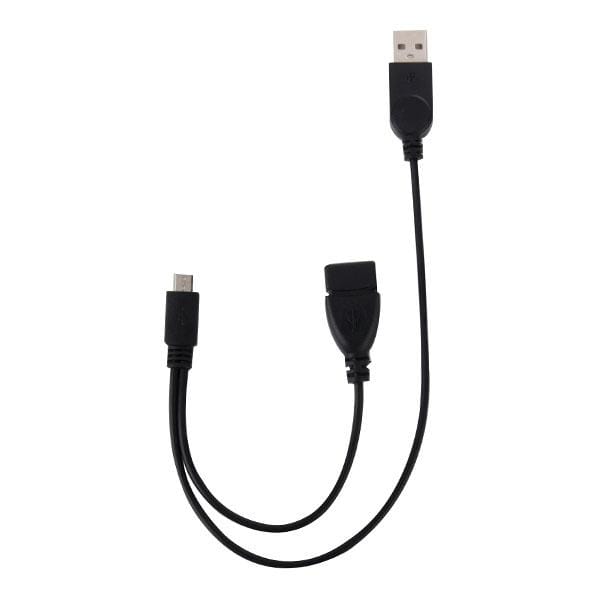 Micro USB to USB 2.0 Male & USB 2.0 Female Host OTG Converter Adapter Cable, Length: About 30cm (Black)