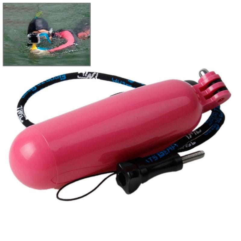 TMC Bobber Floating Hand Grip for GoPro  NEW HERO /HERO6   /5 /5 Session /4 Session /4 /3+ /3 /2 /1, Xiaoyi and Other Action Cameras (Magenta)