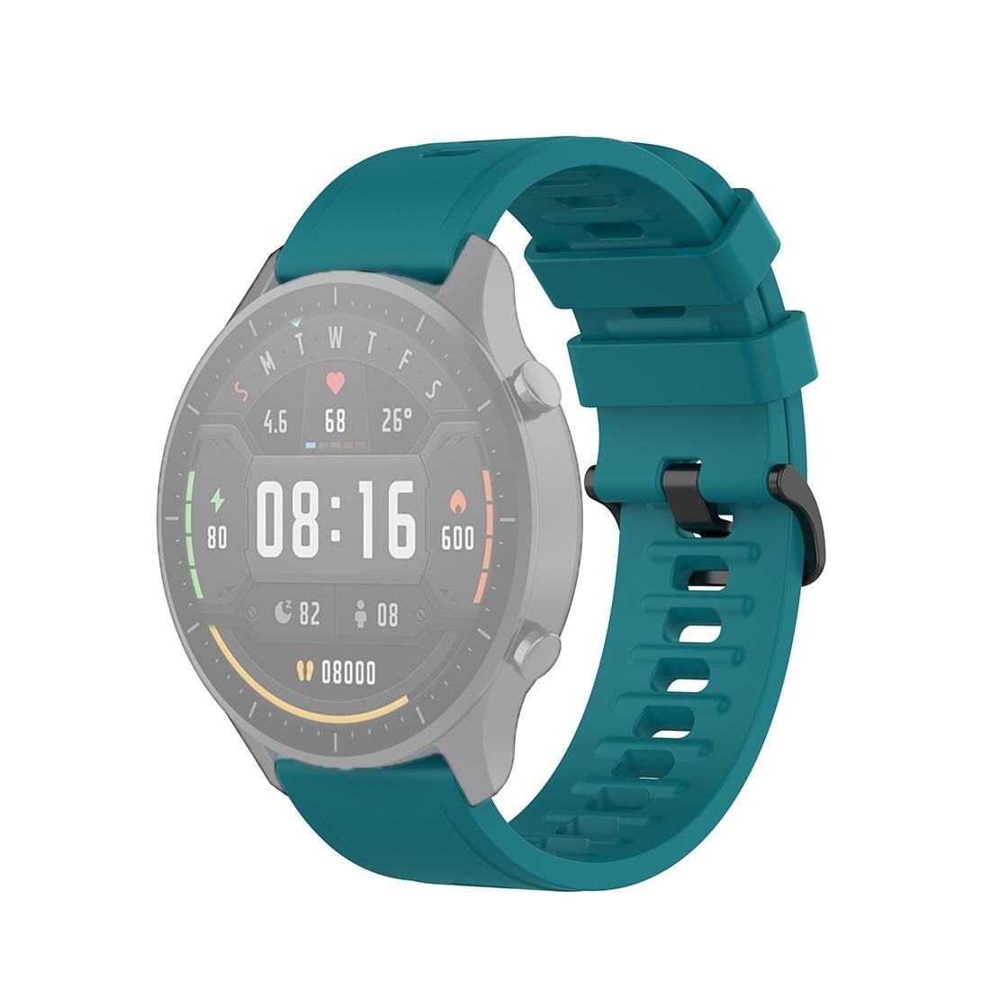 For Xiaomi Watch Color 22mm Quick Release Clasp Silicone Wrist Strap Watchband (Official Green)