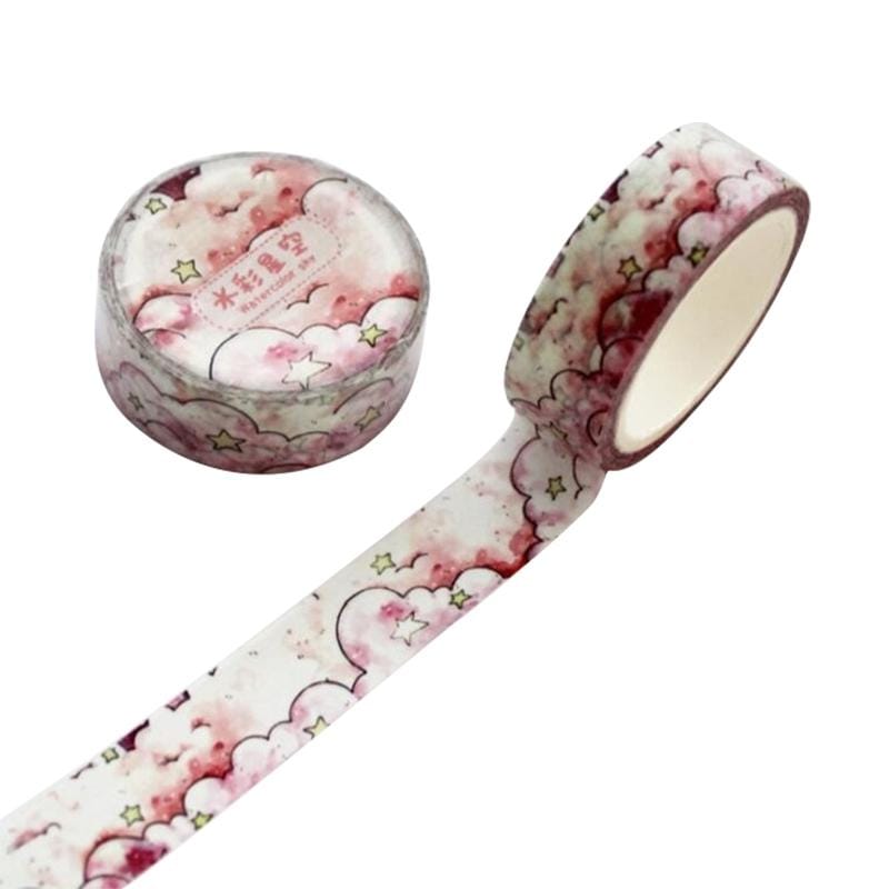 2 PCS 1.5cm Wide Cartoon DIY Scrapbooking Sticker Label Masking Tape (Style8)