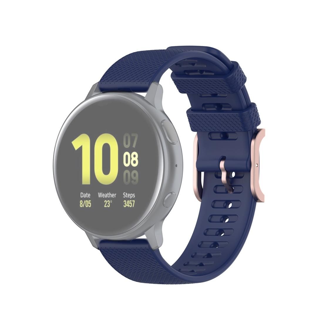 For Galaxy Watch Active 3 / Active 2 / Active / Galaxy Watch 3 41mm / Galaxy Watch 42mm 20mm Dot Texture Wrist Strap (Midnight Blue)