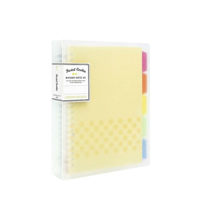 Loose-leaf Notebook Rainbow Cookie Daily Plan Personal Diary Notebook, Size:A4 (Yellow)