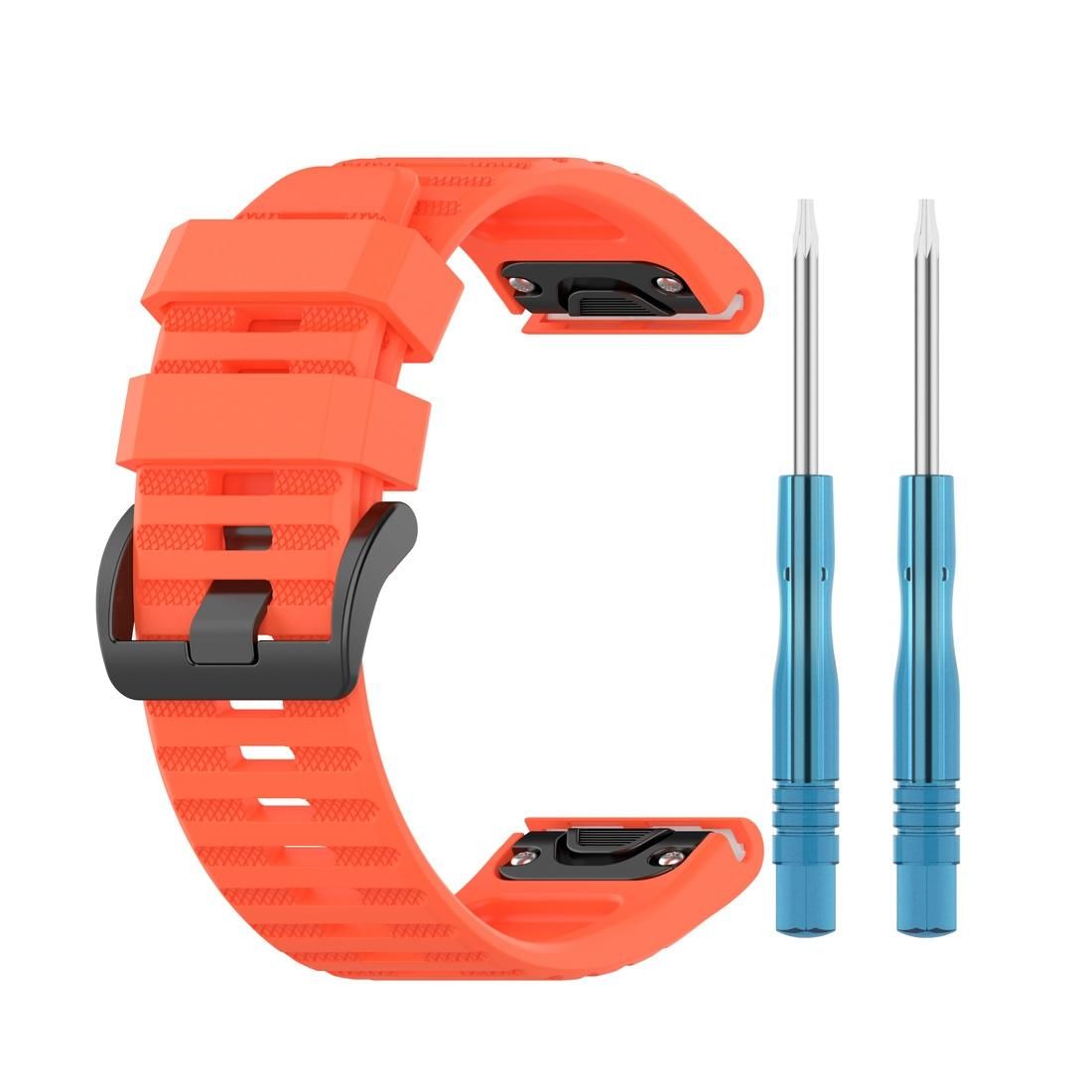 For Garmin Fenix 6 22mm Smart Watch Quick Release Silicon Wrist Strap Watchband (Style7)