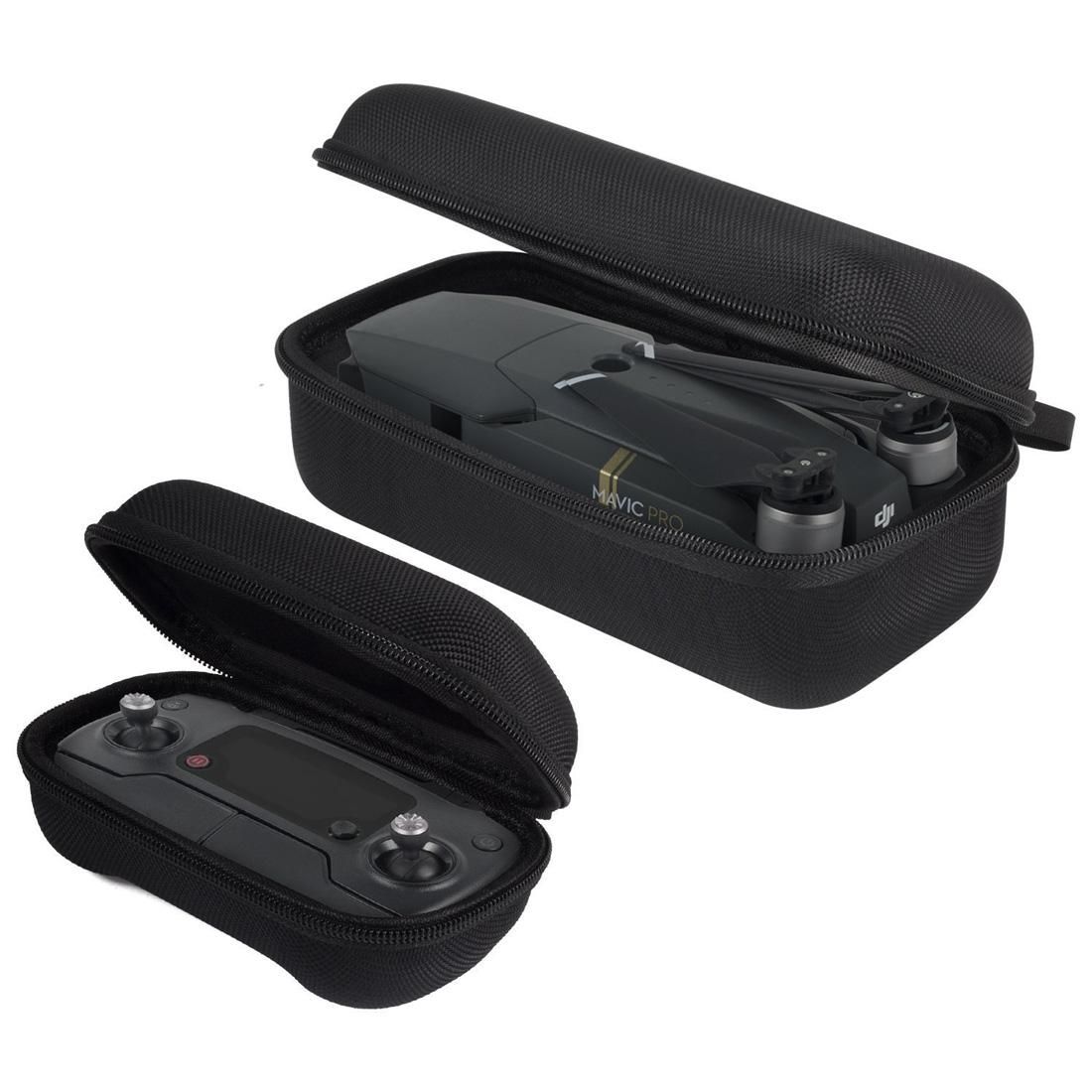 Portable Remote Controller  + Drone Body Bag Storage Box Case for DJI Mavic Pro and Accessories (Black)