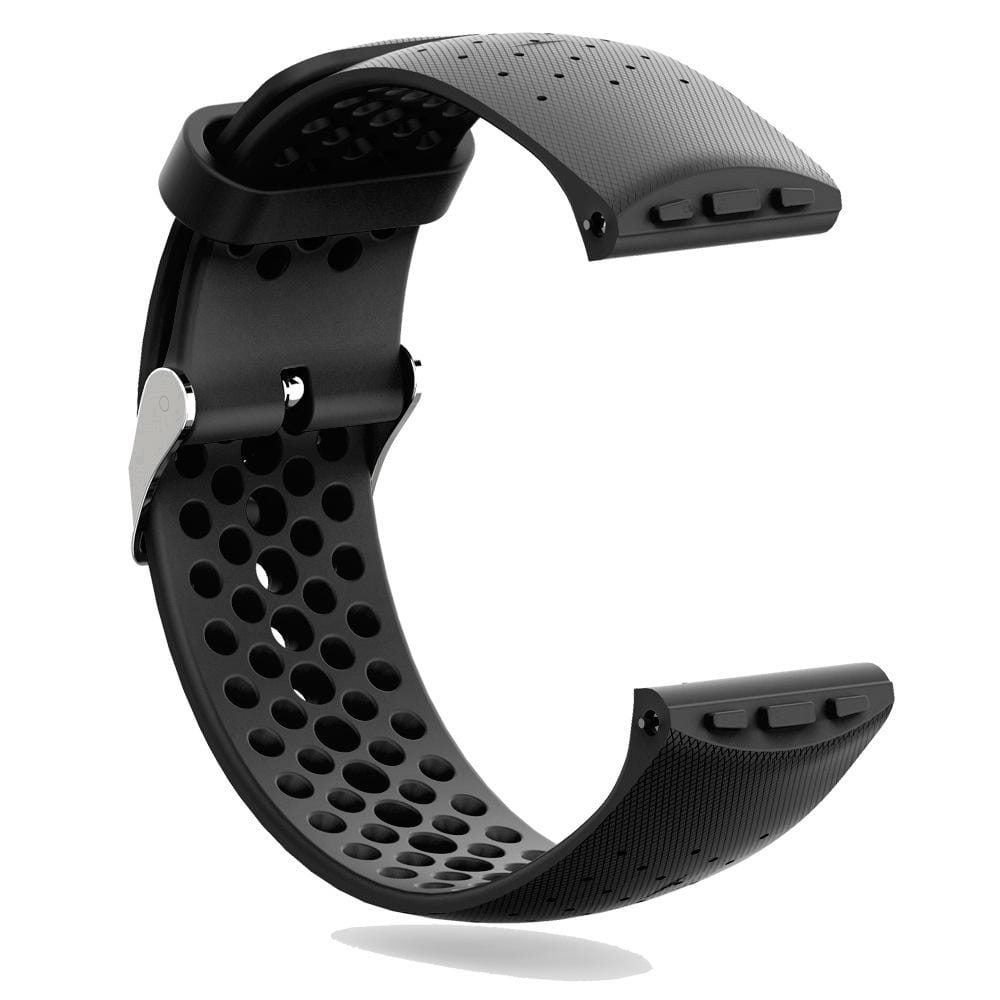 For POLAR Vantage M Silicone Watch Strap (Black)