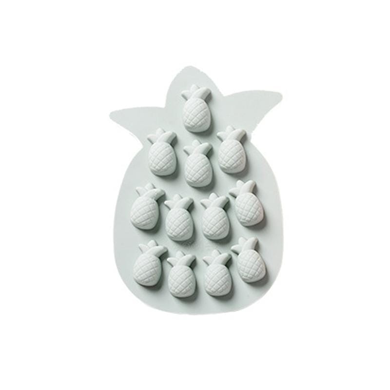 6 PCS Creative Fruit Silicone Pineapple Ice Tray DIY Baking Chocolate Jelly Mold Handmade Soap Mold (Pink)