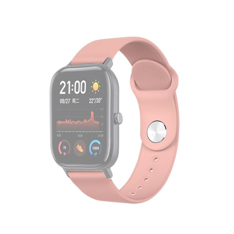 20mm For Huami Amazfit GTS Silicone Replacement Strap Watchband (Flesh Pink)