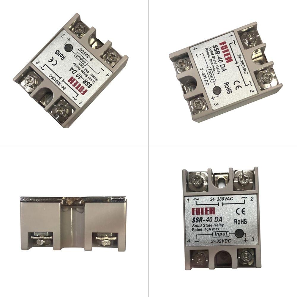 24V-380V 40A SSR-40 DA Solid State Relay Module for PID