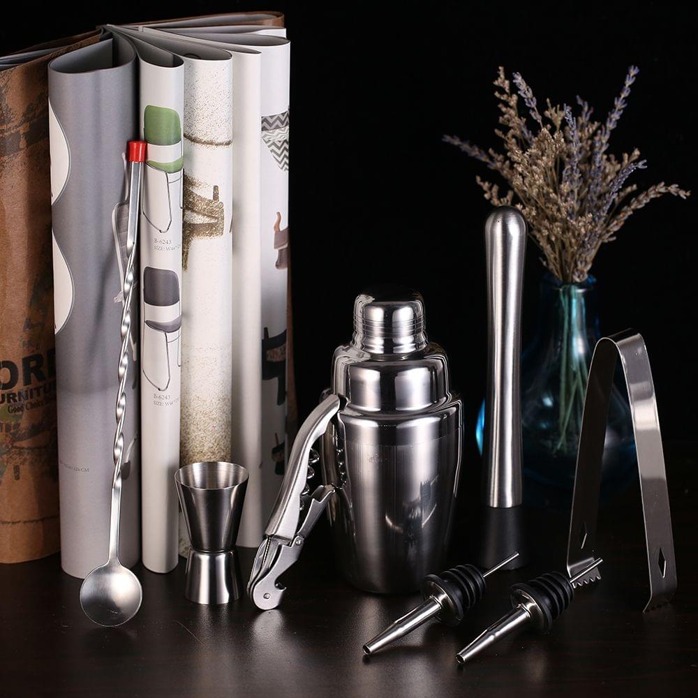 8pcs Stainless Steel Professional 350ml Cocktail Shaker - 8pcs