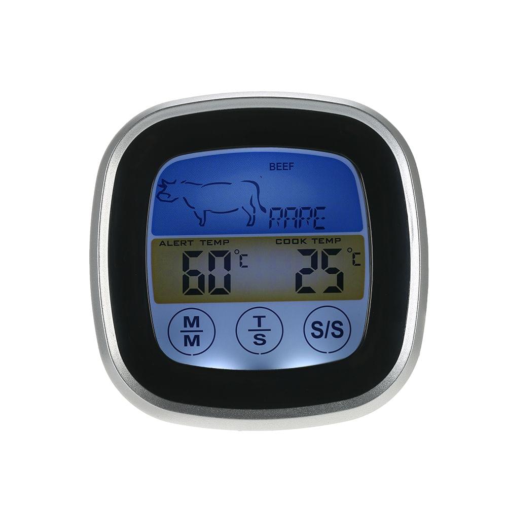 Digital Colorful LCD BBQ Thermometer with Long Probe
