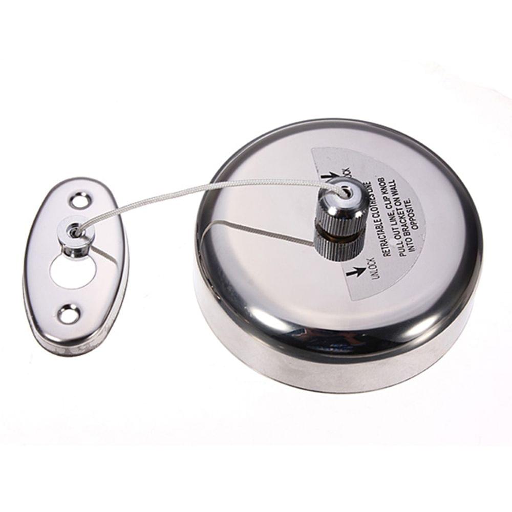 Portable 304 Stainless Steel Retractable Single Clothes Line