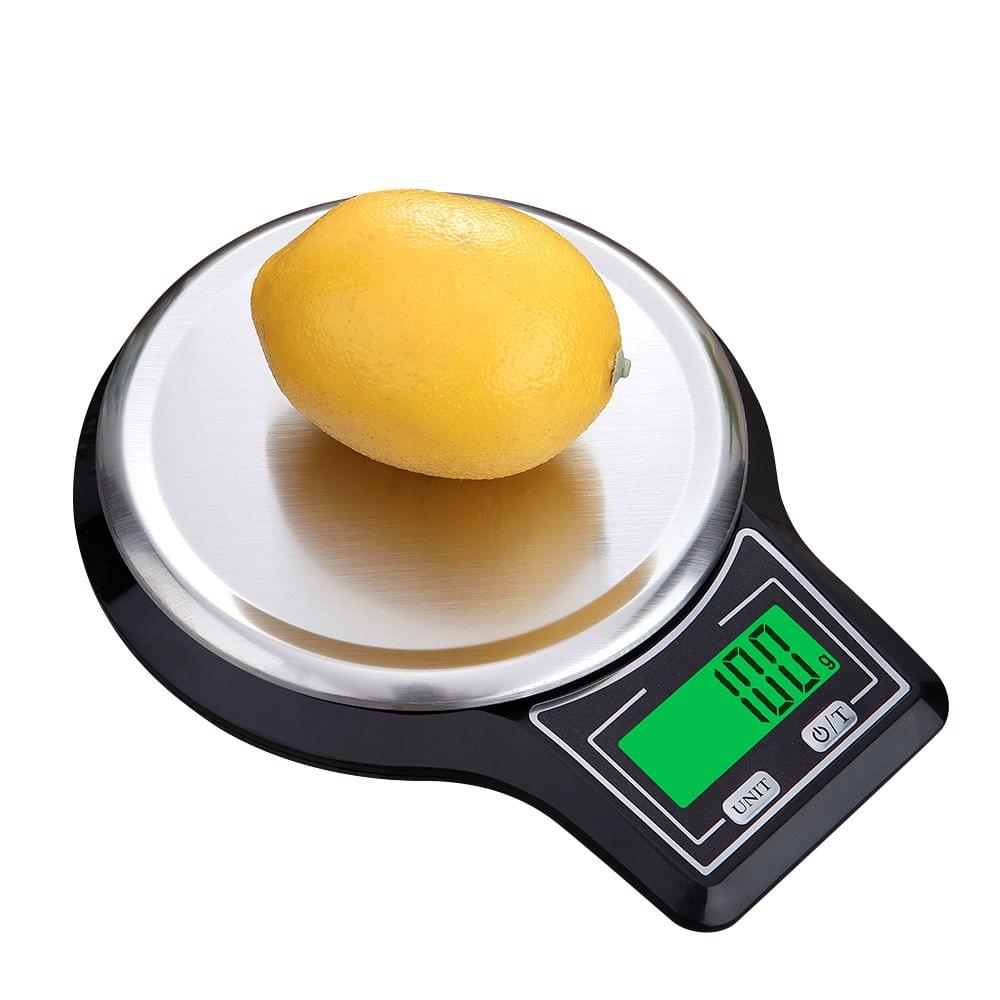 Electronic Digital Kitchen Scale Stainless Steel Weighing - 10kg 1g