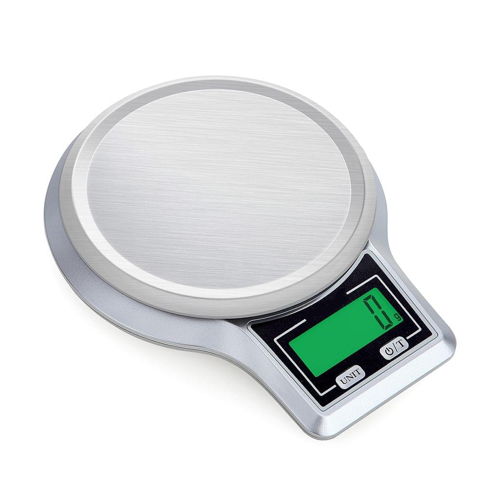 Electronic Digital Kitchen Scale Stainless Steel Weighing - 5kg 0.1g