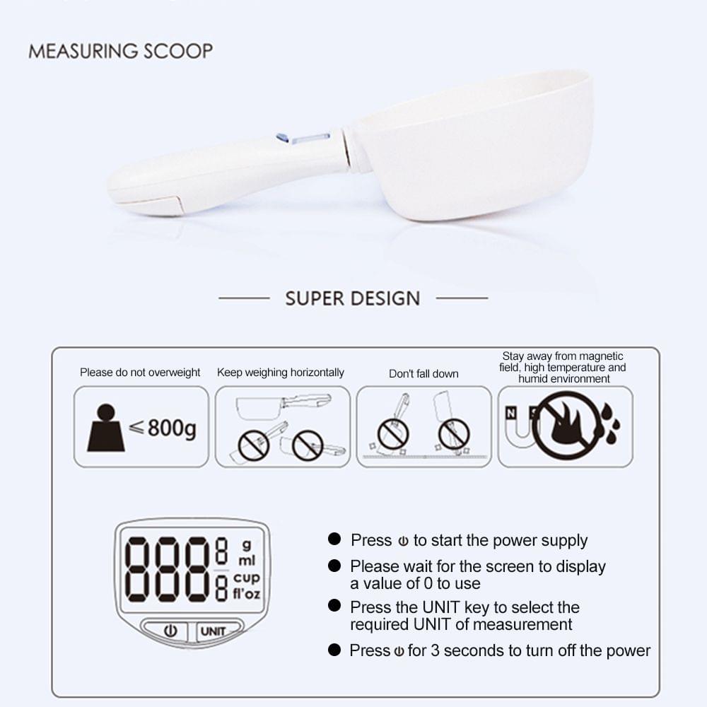 Measuring Spoon Cup Pet Food Water Scoop Kitchen Scale Spoon