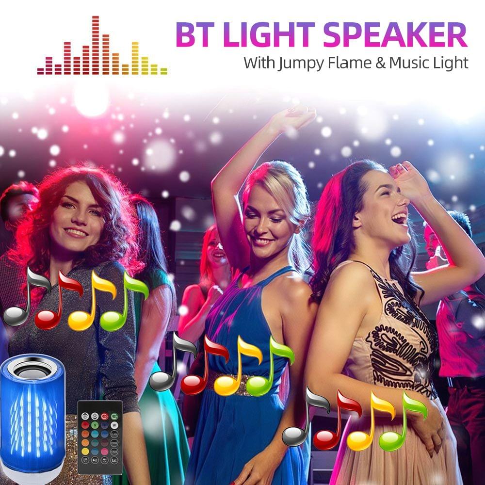 BT Light Speaker Jumpy Flame Music Light Intelligent E26