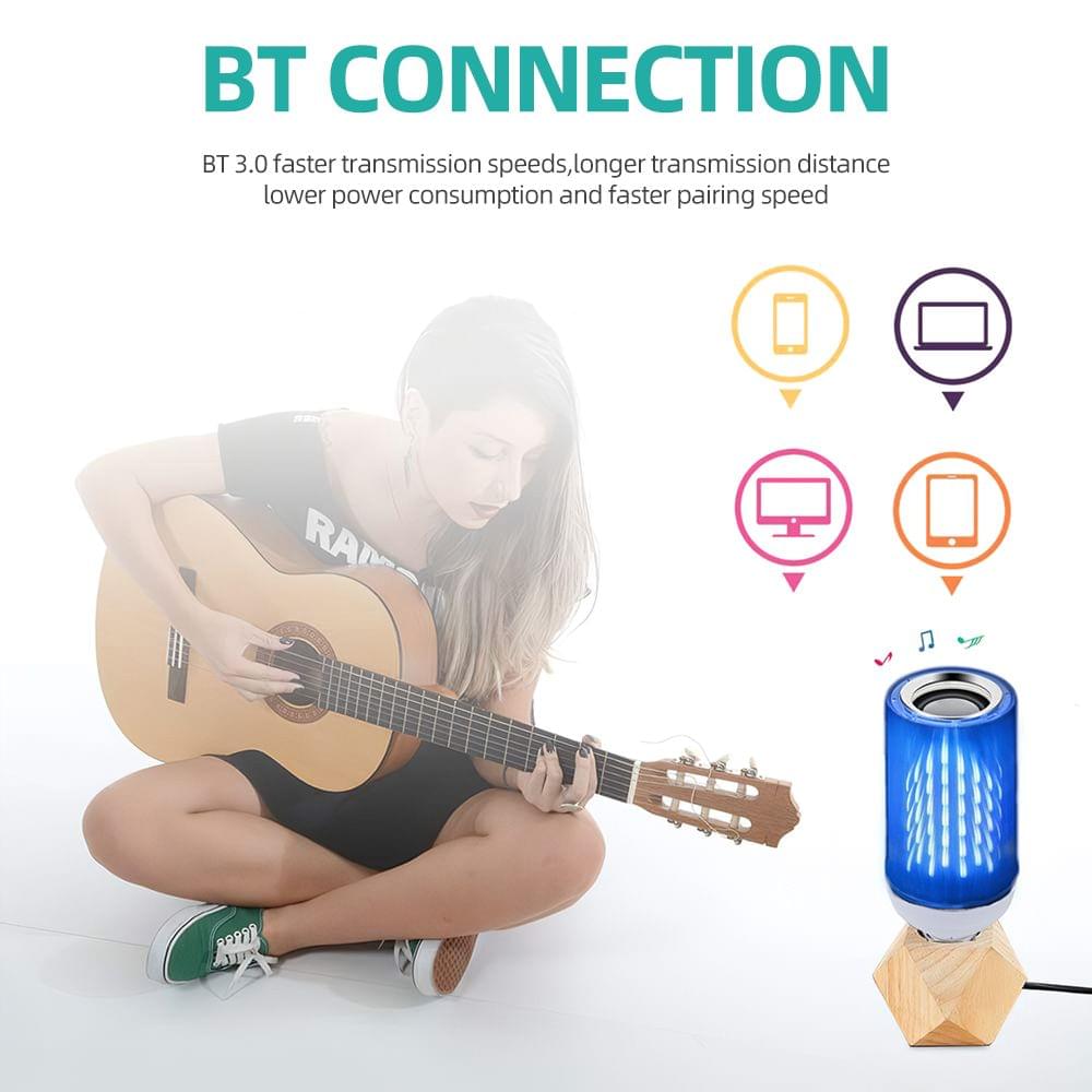 BT Light Speaker Jumpy Flame Music Light Intelligent E26