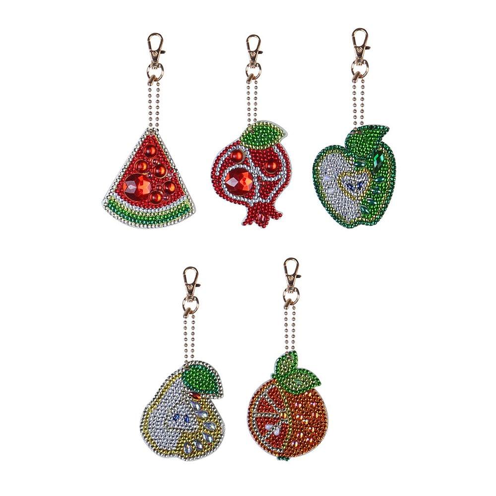 Diamond Painting Keychain Pendant Special Shaped Fruit for