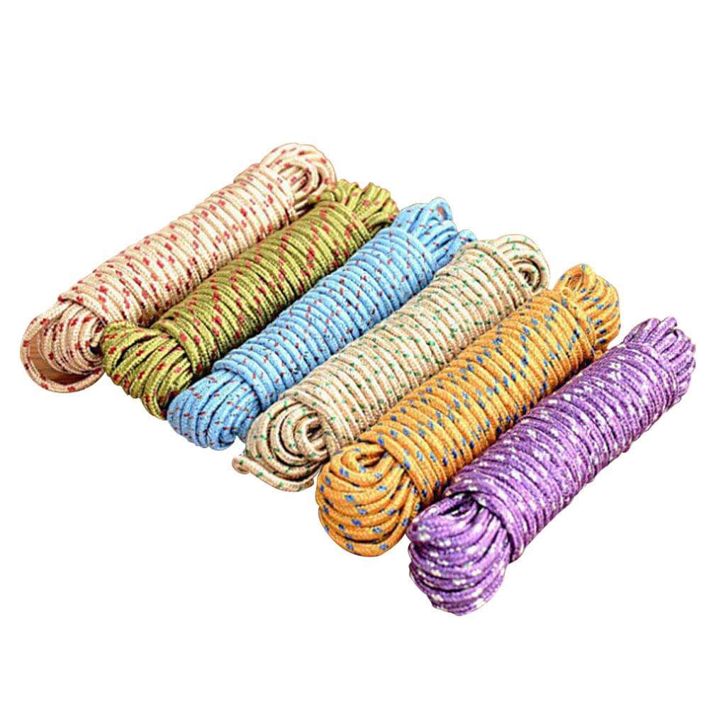 33ft Laundry Clothesline Nylon Rope Sturdy Hanging Drying - Random Color