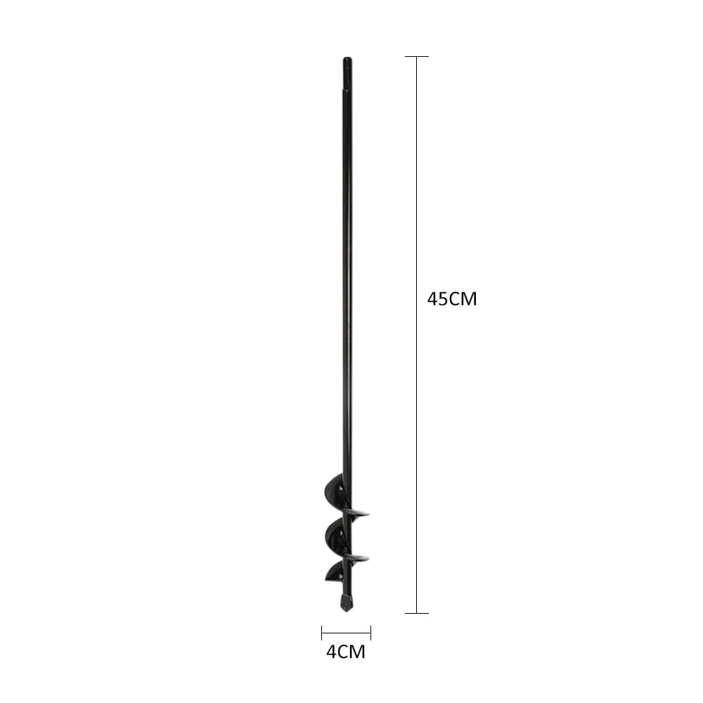 Earth Auger Spiral Drill Bit Electric Garden Planting - 4 & 45cm